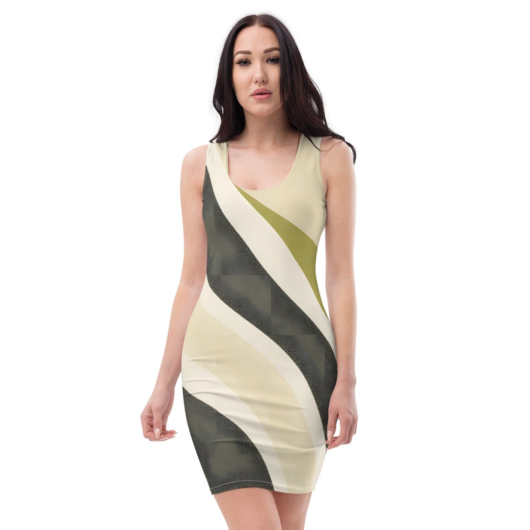 geometric bodycon dress 90s Geometric Bodycon Mini Dress Ruched Waist Cocktail Dress
