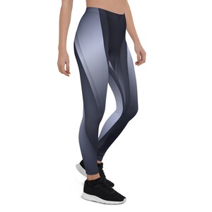 Geometric Yoga Leggings, Abstract Design, Fitness Apparel image 8