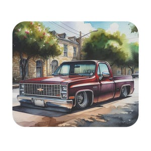 Vintage Chevy Truck Mouse Pad, Retro Chevrolet Truck Desk Accessory, Gift for Car Lovers, Office Decor, Computer Accessories, Vintage Art