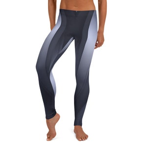 Geometric Yoga Leggings, Abstract Design, Fitness Apparel image 4