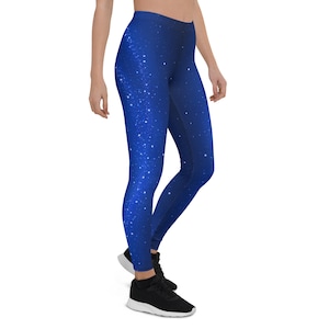 Stars, Galaxy, Cosmic, Meteor Rock, Yoga, Dance, Tights, Full Length Leggings