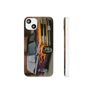Custodie flessibili - Chevy Tahoe del 1996 con fiamme, custodie per telefoni, cover per telefoni, accessori unici, regali personalizzati, custodia protettiva