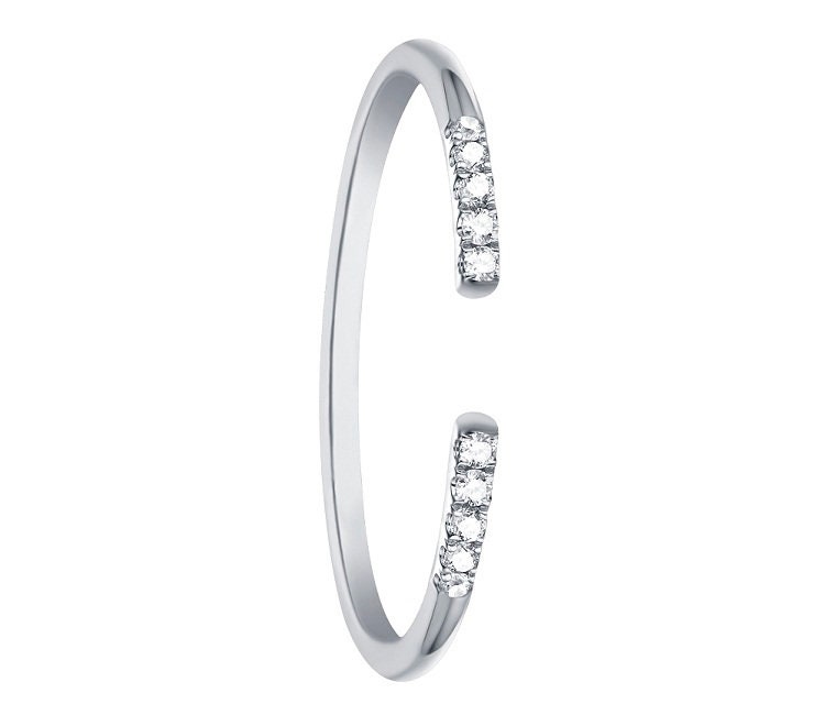 0.03ct. White Diamond Ring 10K/14K Gold Ring Natural Diamond | Etsy