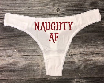 Naughty AF | Secret Santa, Bachelorette Party Gift, White Elephant Gift, Gag Gift, Bridal Shower Gift, Wedding Gift