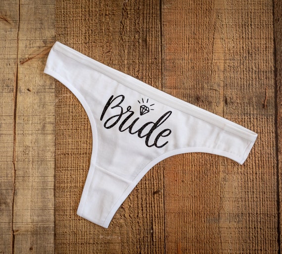 Bride Thong Bride Gift, Bachelorette, Naughty Underwear, Bridal Gift, Funny  Underwear, Bridal Shower Gift, Bachelorette Party Gift 