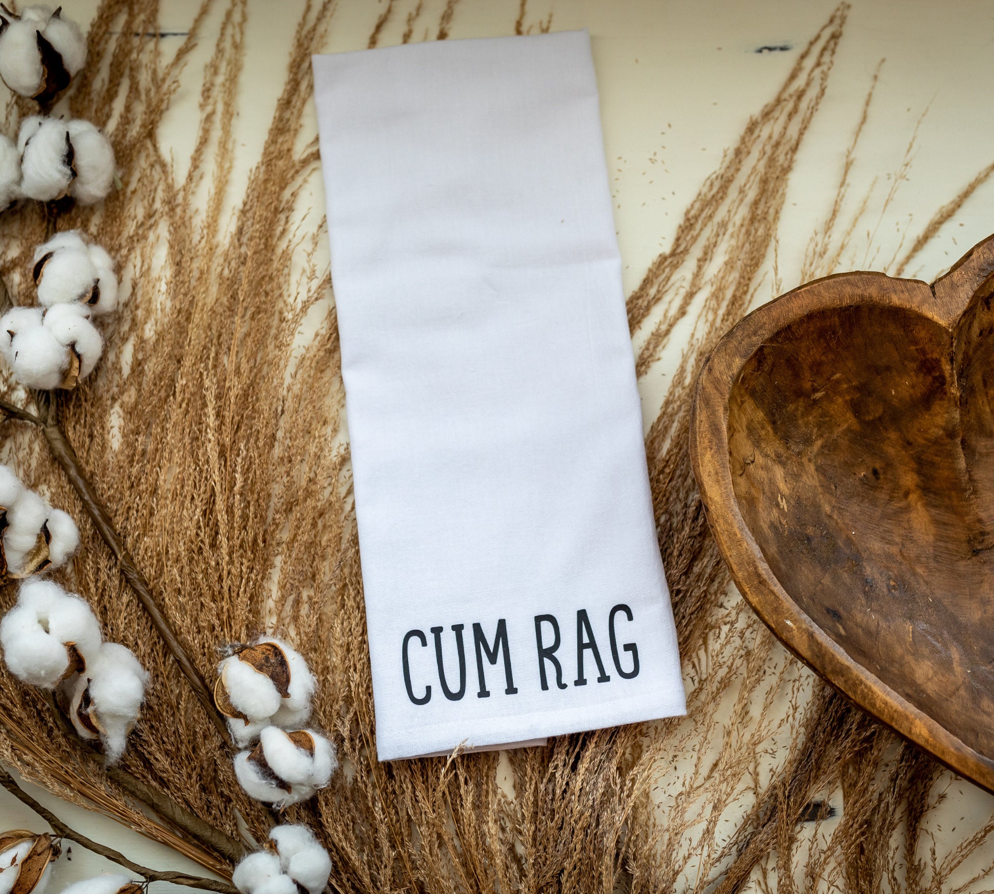 Cum Rag Vag Rag Set, His and Hers Towel Set, Gift for Him, Gift