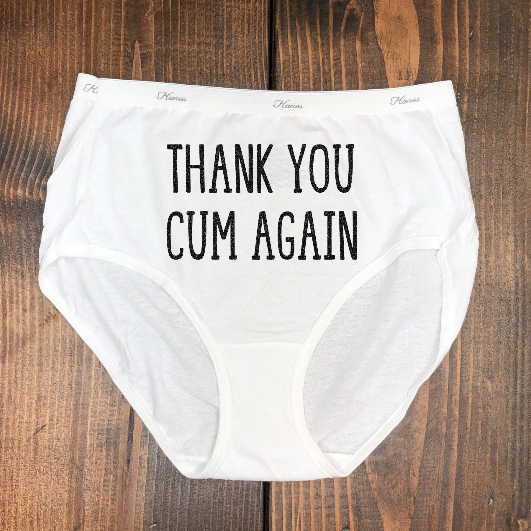 Thank You Cum Again | Naughty Underwear, Gag Gift, Funny Underwear, Bridal  Shower Gift, Bachelorette Party Gift, Anniversary Gift