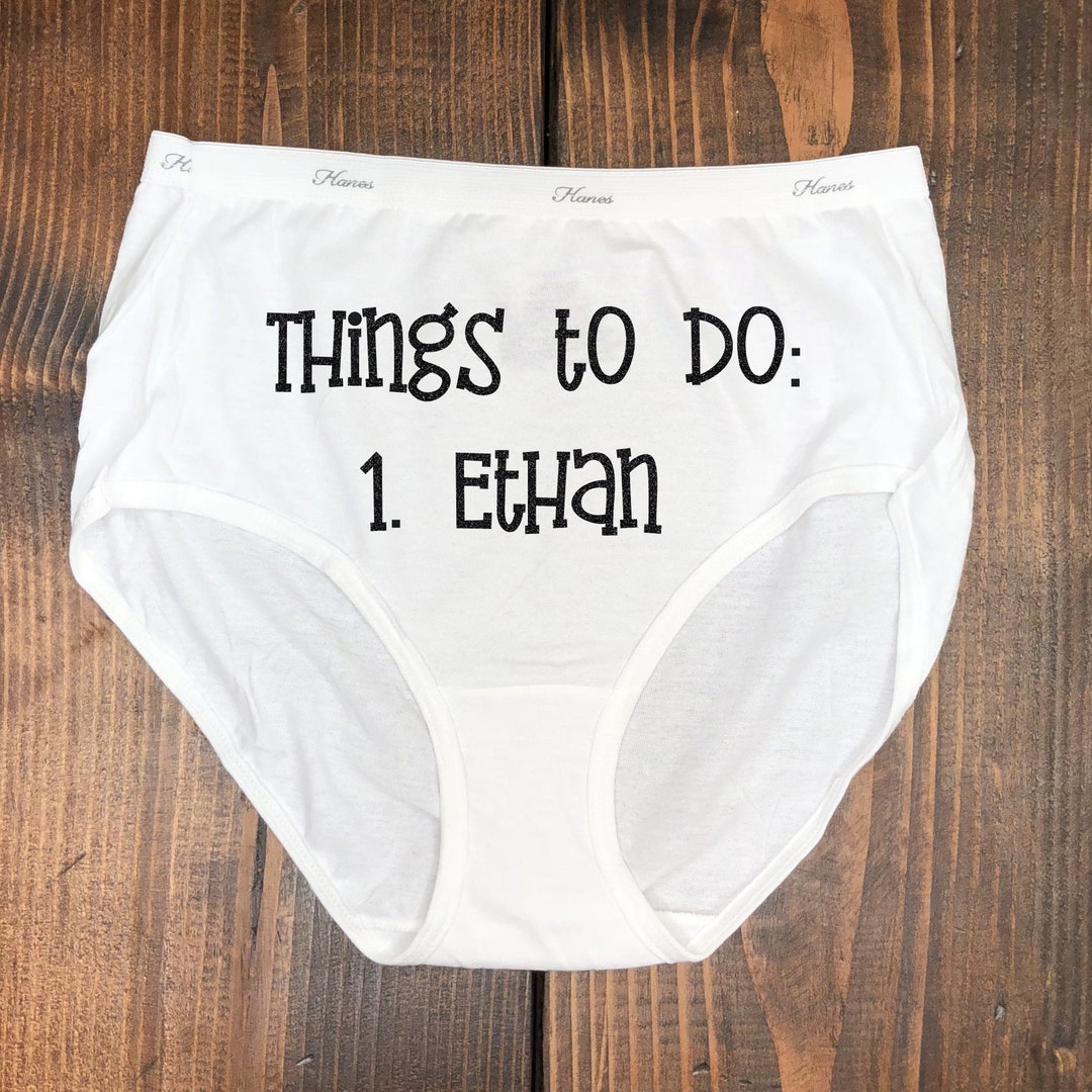 Things to Do Naughty Underwear Gag Gift Funny Underwear Etsy