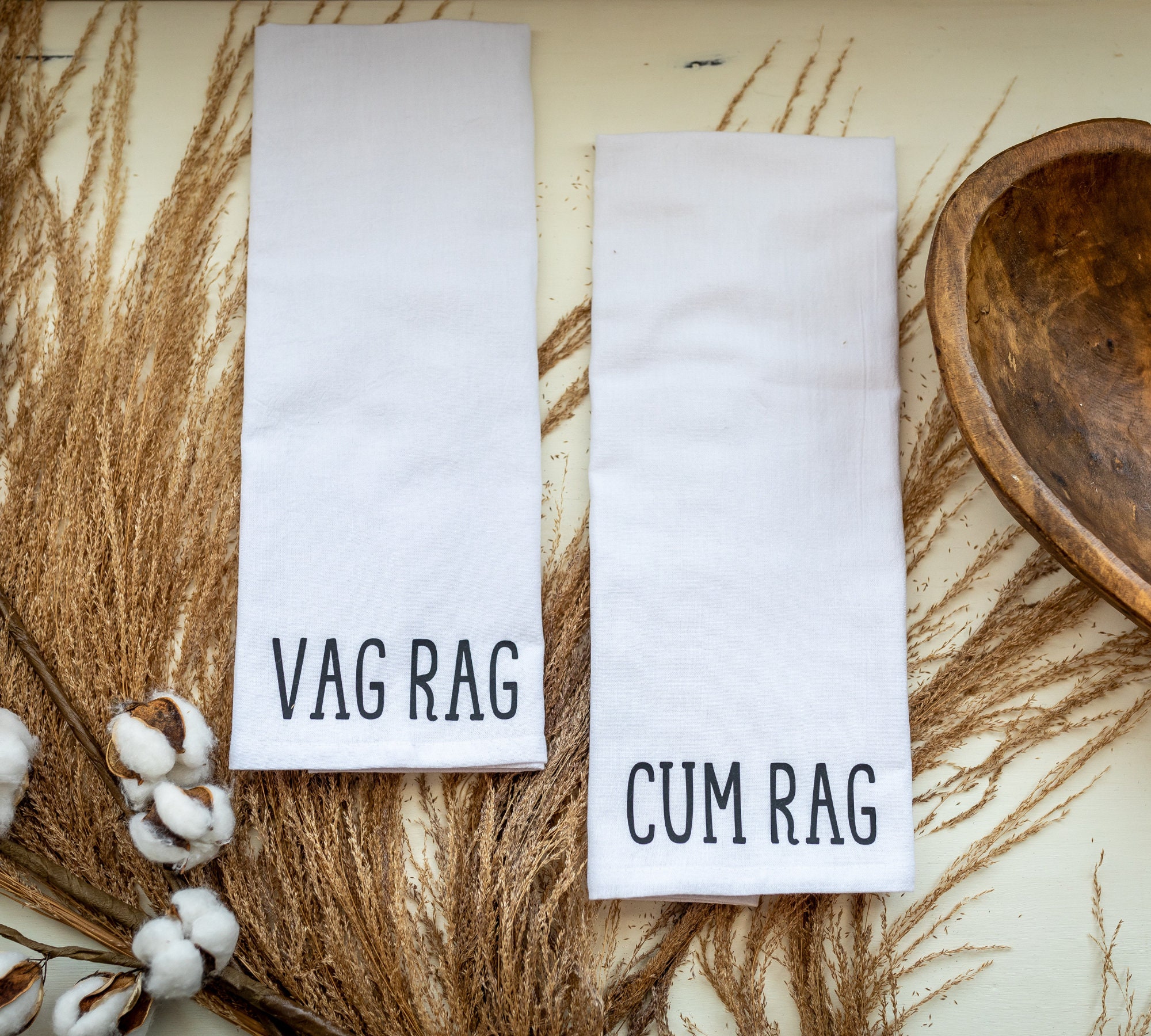 Personalized vag rag- Custom Embroidered Hand Towel in your choice