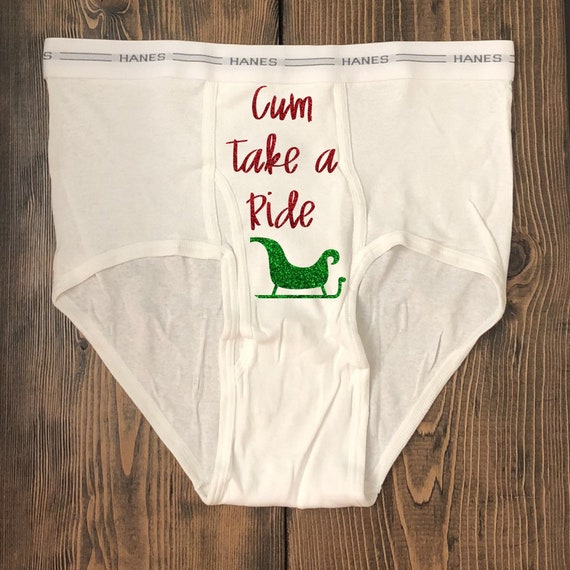 Cum Take a Ride Naughty Christmas Underwear | Secret Santa Gift, Funny  Underwear, Gag Gift, Funny Christmas Gift,White Elephant Gift