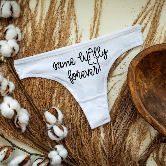 Same Willy Forever Thong| Bachelorette Party Gift, Bridal Lingerie, Bridal  Shower Gift, Bridal Thong