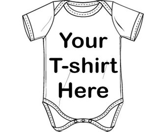 Custom Recycled T-shirt - Short Sleeve Baby Bodysuit