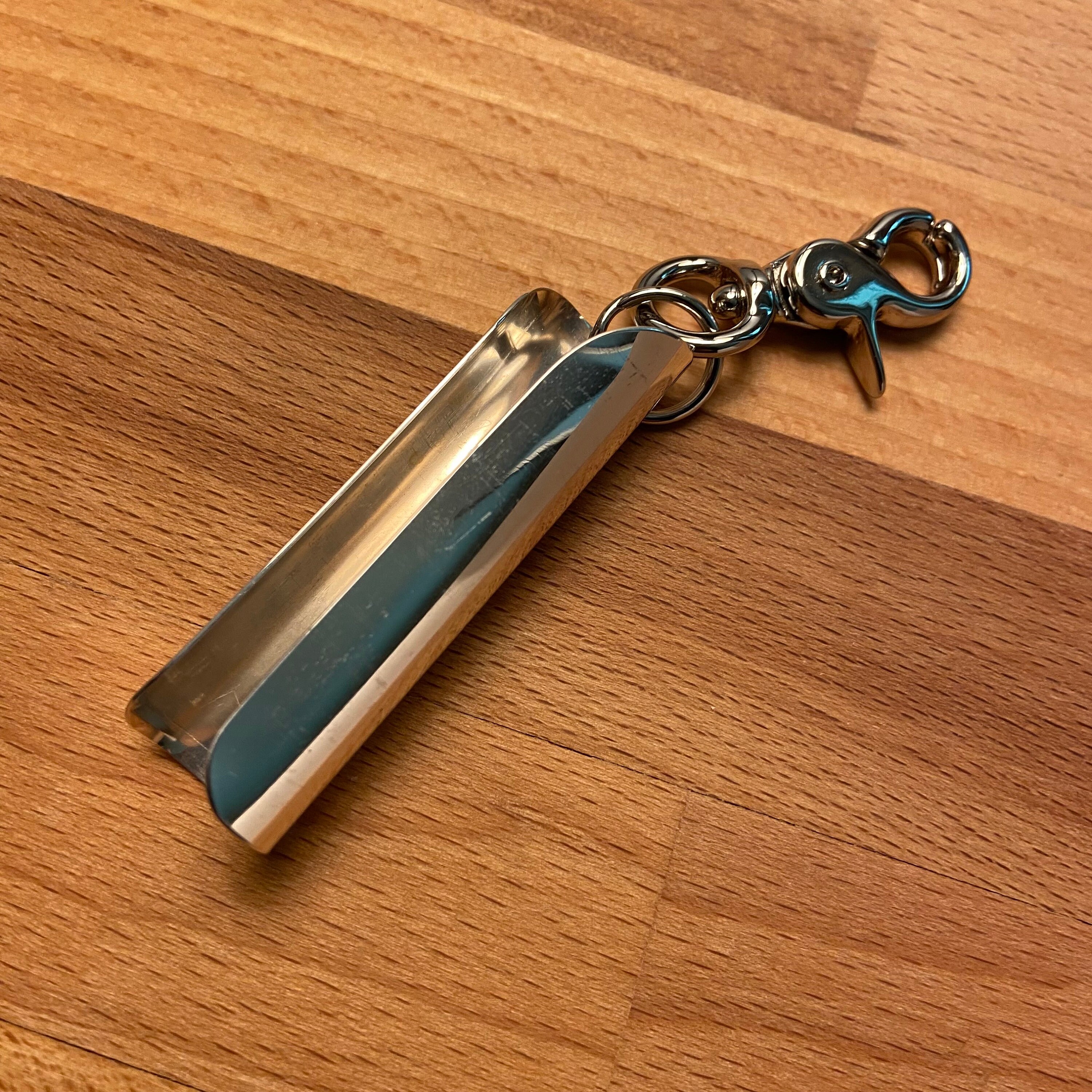 Sterling Silver Chapstick Keyring Keychain Holder With Clip Etsy