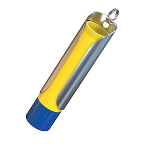 Lip Balm Solid Metal Keychain keyring holder with Dial Protection for lip balm.  Made in USA By Tallac House.