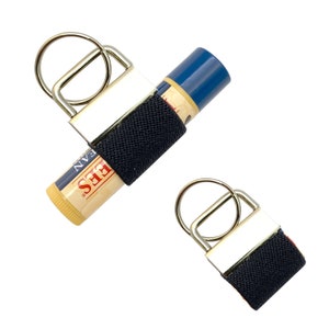 Chapstick Elastic Keychain Key Ring Lip Balm Holder Burts Bees EOS