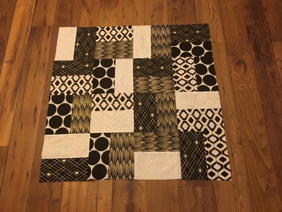 Black And Gold Quilt Nursery Toddler Kids