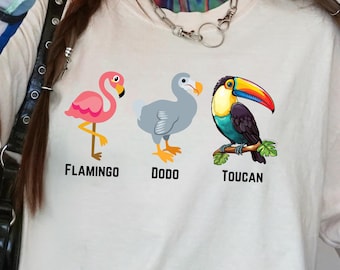 Subtle FDT tshirt, protest shirt for bird lover, anti-trump, activist shirt, social justice tee, flamingo dodo toucan, political shirt