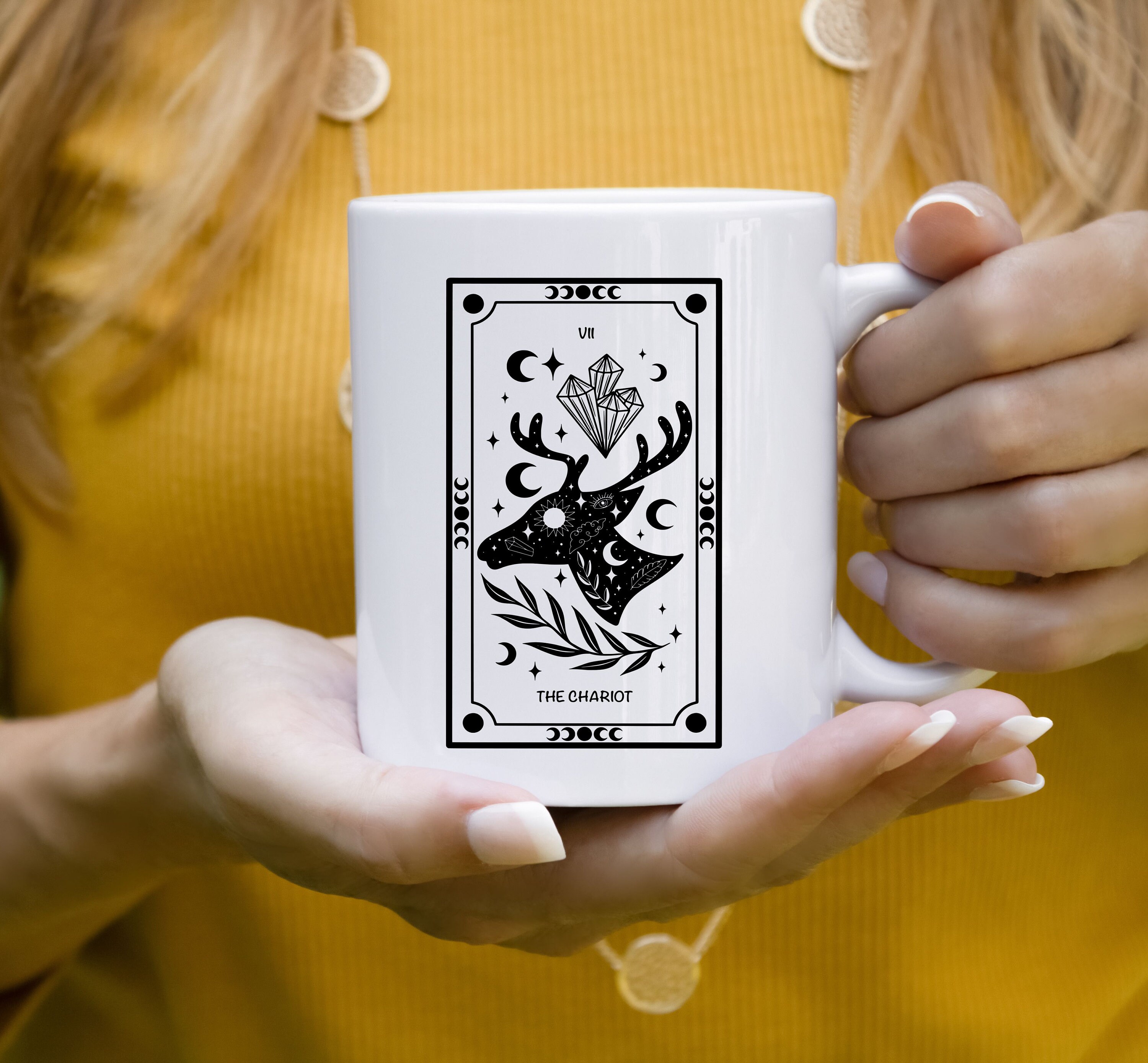 The Chariot Tarot Card Mug for Coffee, Mystical Coffee Mug for All ...