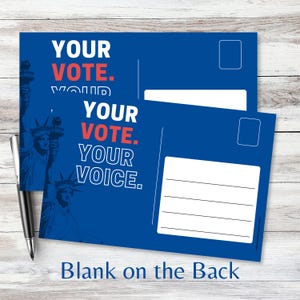 Your Vote. Your Voice. Postcard | Statue of Liberty GOTV Mailer
