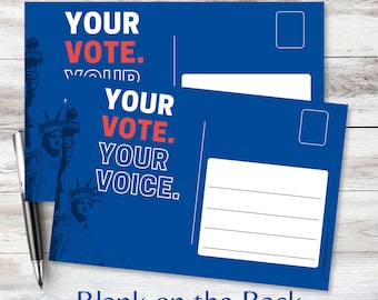 Your Vote. Your Voice. Postcard | Statue of Liberty GOTV Mailer