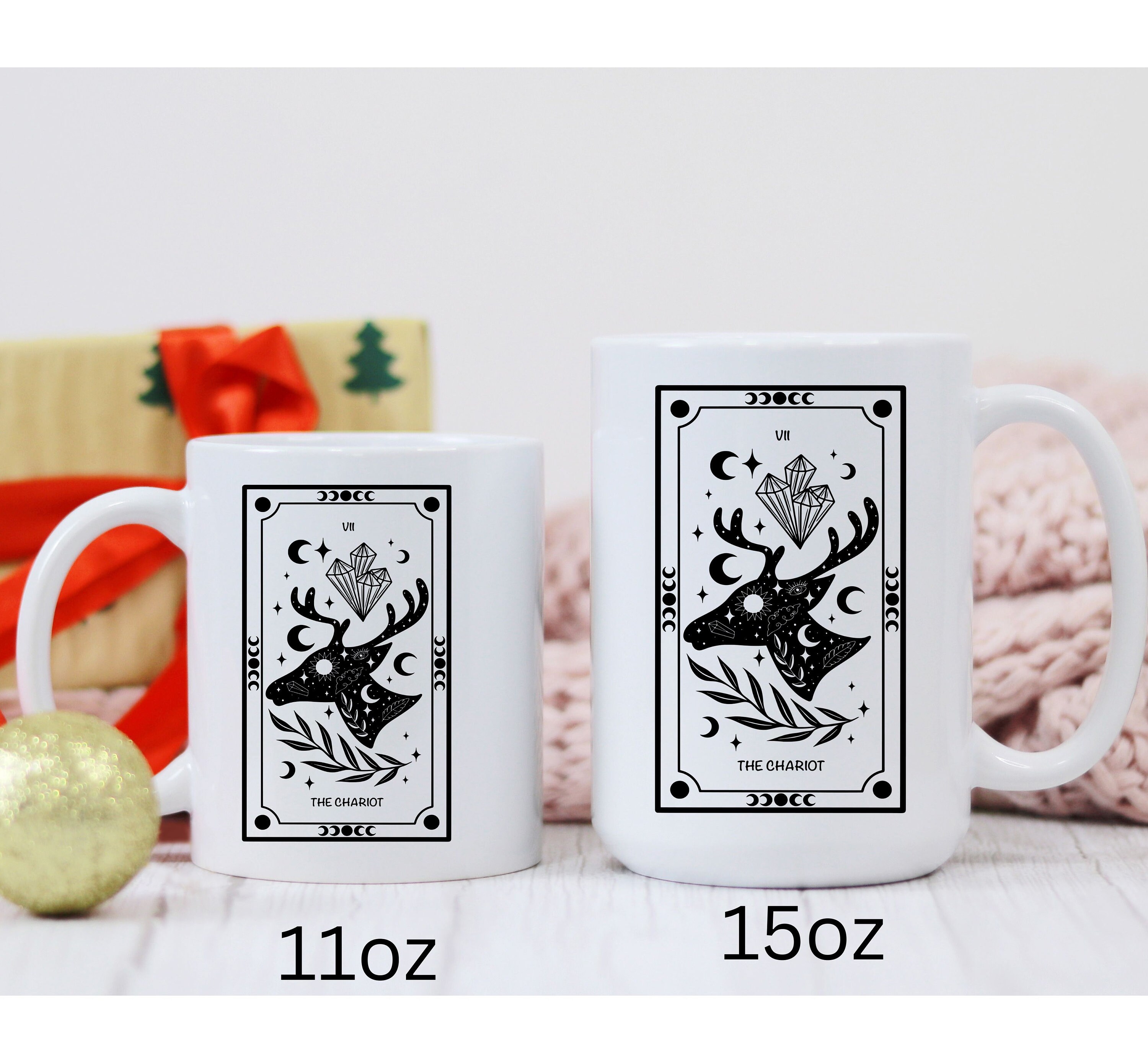The Chariot Tarot Card Mug for Coffee, Mystical Coffee Mug for All ...