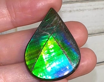 Ammolite, NATURAL Hand POLISHED, Loose stone  33x25.5mm Loose Gemstones,gemstone