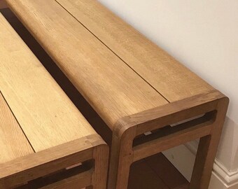Pivoting Stunning Habitat Solid Oak And Veneer Shelf Unit Etsy