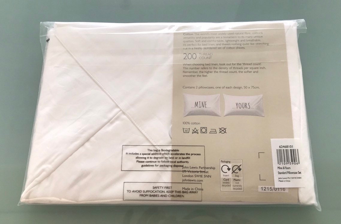 PILLOWCASES Scandi Mine Yours Novelty Statement Pillow Cases Etsy