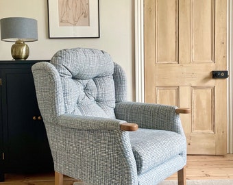 ARMCHAIR Original Mid Century Vintage Reupholstered Parker Knoll