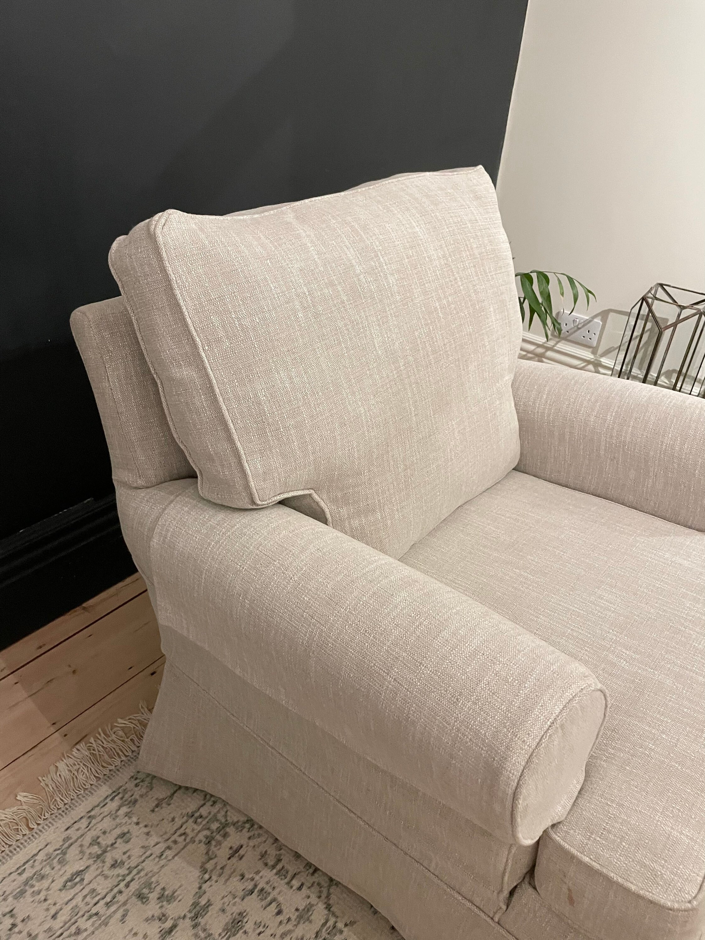 ARMCHAIR Multiyork Loose Cover Warm Grey Armchair Scandi Etsy UK