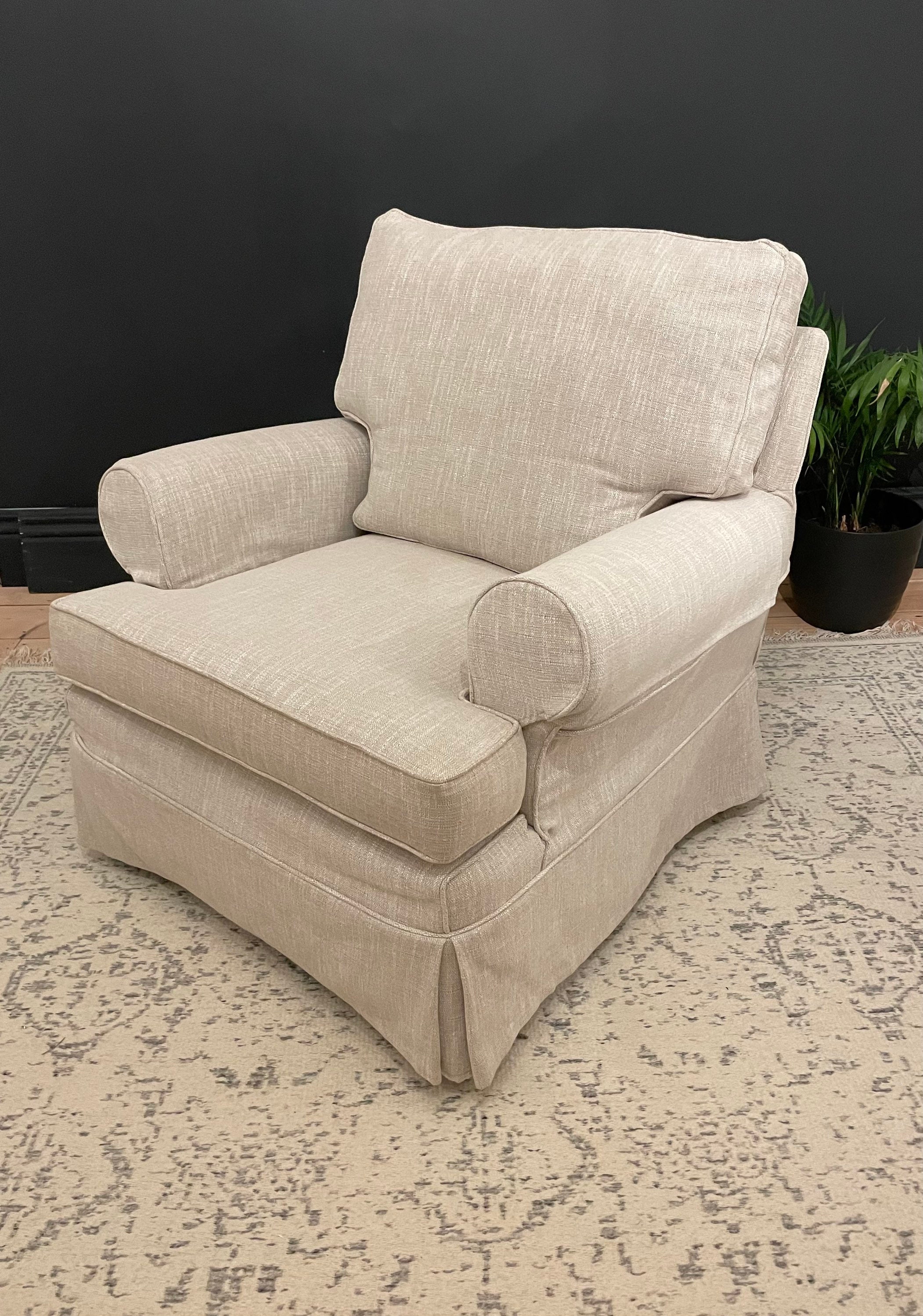 ARMCHAIR Multiyork Loose Cover Warm Grey Armchair Scandi Etsy UK