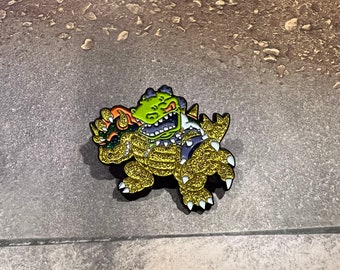 Monstrous Mascot V2 Glitter Soft Enamel 1.5" Lapel Pin