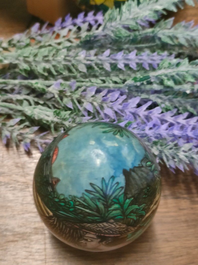 Working on Ricefield Traditional Bali Egg Painting Painted Etsy