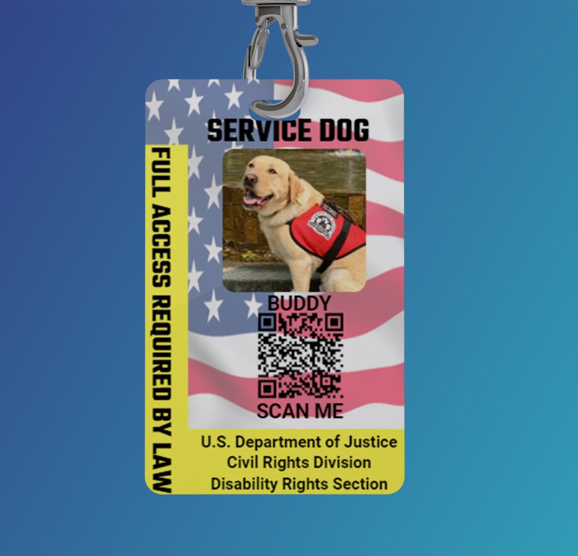 Customized Assistance DogLaw CardFree Shipping Disabilities Etsy