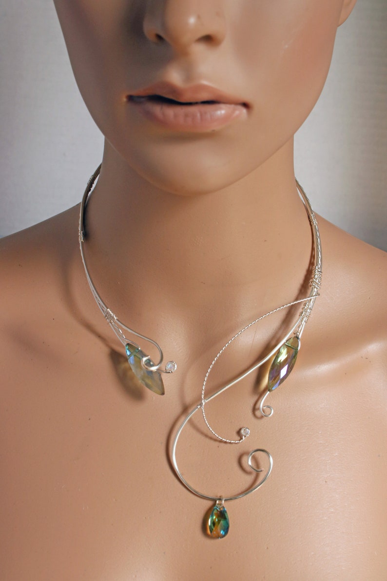 TORC torque necklace elvish torc necklace elven necklace Etsy