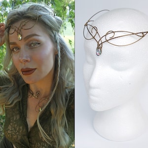 ElVEN CIRCLET,  elvish headpiece, elven tiara, elven crown, festival headpiece, elven jewelry, woodland jewelry, elvish jewelry, fantasy