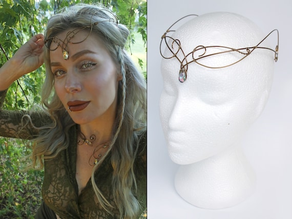 Elven CIRCLET Elvish Headpiece Elven Tiara Elven Crown - Etsy