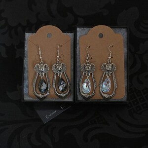Boucles d'oreilles chauve-souris, bijoux vampire, boucles d'oreilles gothiques, boucles d'oreilles gothiques, bijoux chauve-souris, boucles d'oreilles en cristal, boucles d'oreilles gothiques victoriennes, image 7