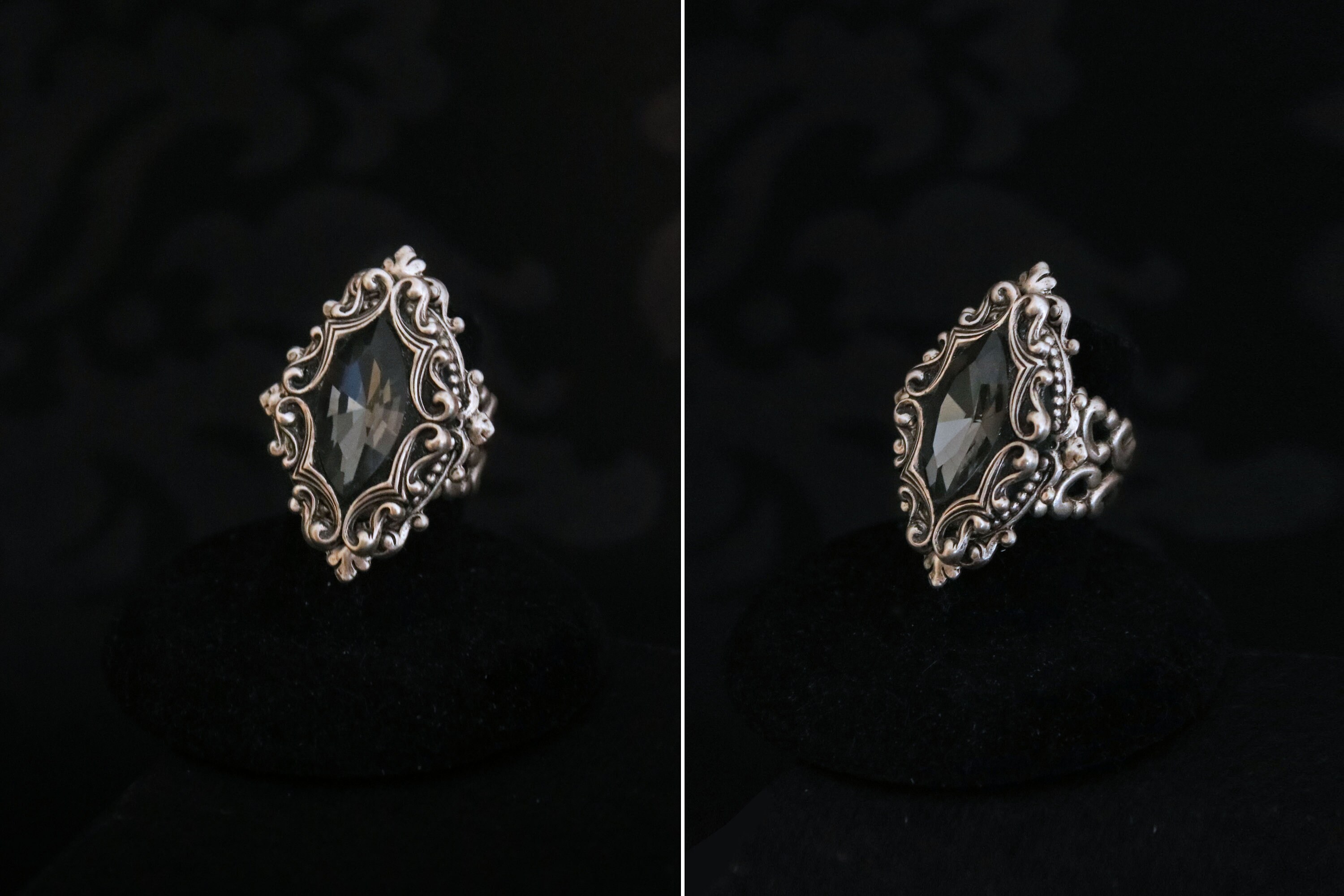 Goth Ring Gothic Ring Vampire Ring Witchy Ring Ornate Etsy Canada