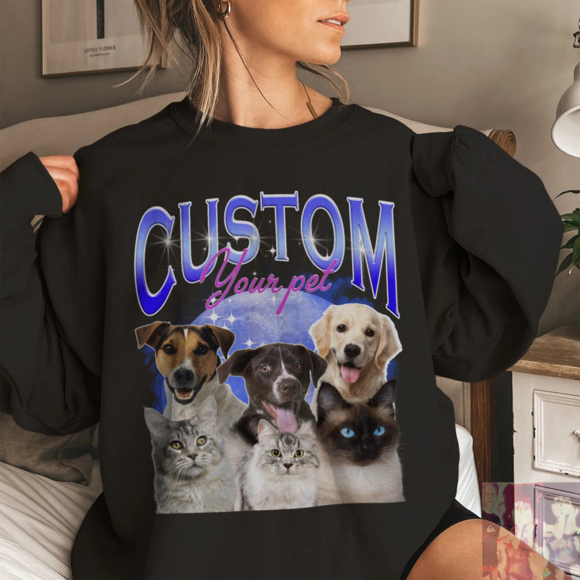 Custom Pet Shirt, Custom Vintage T Shirts, Vintage 90s Rap T Shirt, Custom Bootleg Rap Tee