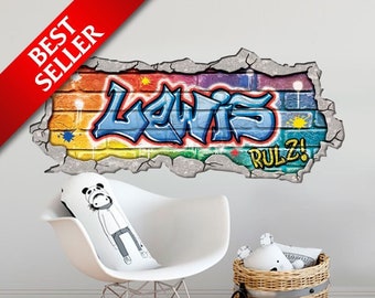 Personalised Graffiti Wall Art Decal