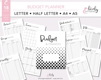 budget planner etsy