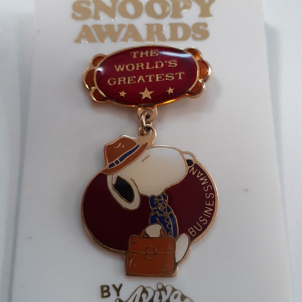 The world Greatest Buisnessman Anstecknadel Snoopy