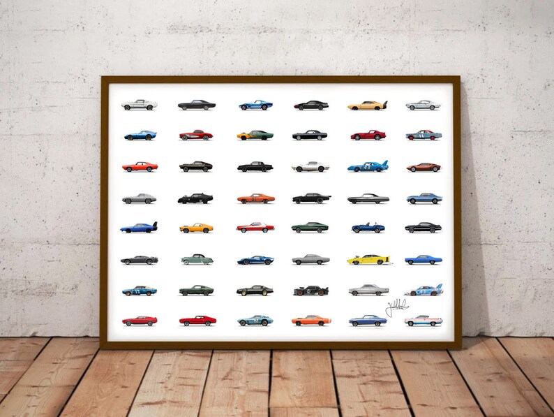 Cars Poaster NEW!! Ultimate Muscle Car Poster Print by Carclassics - Ultimate Art ...
