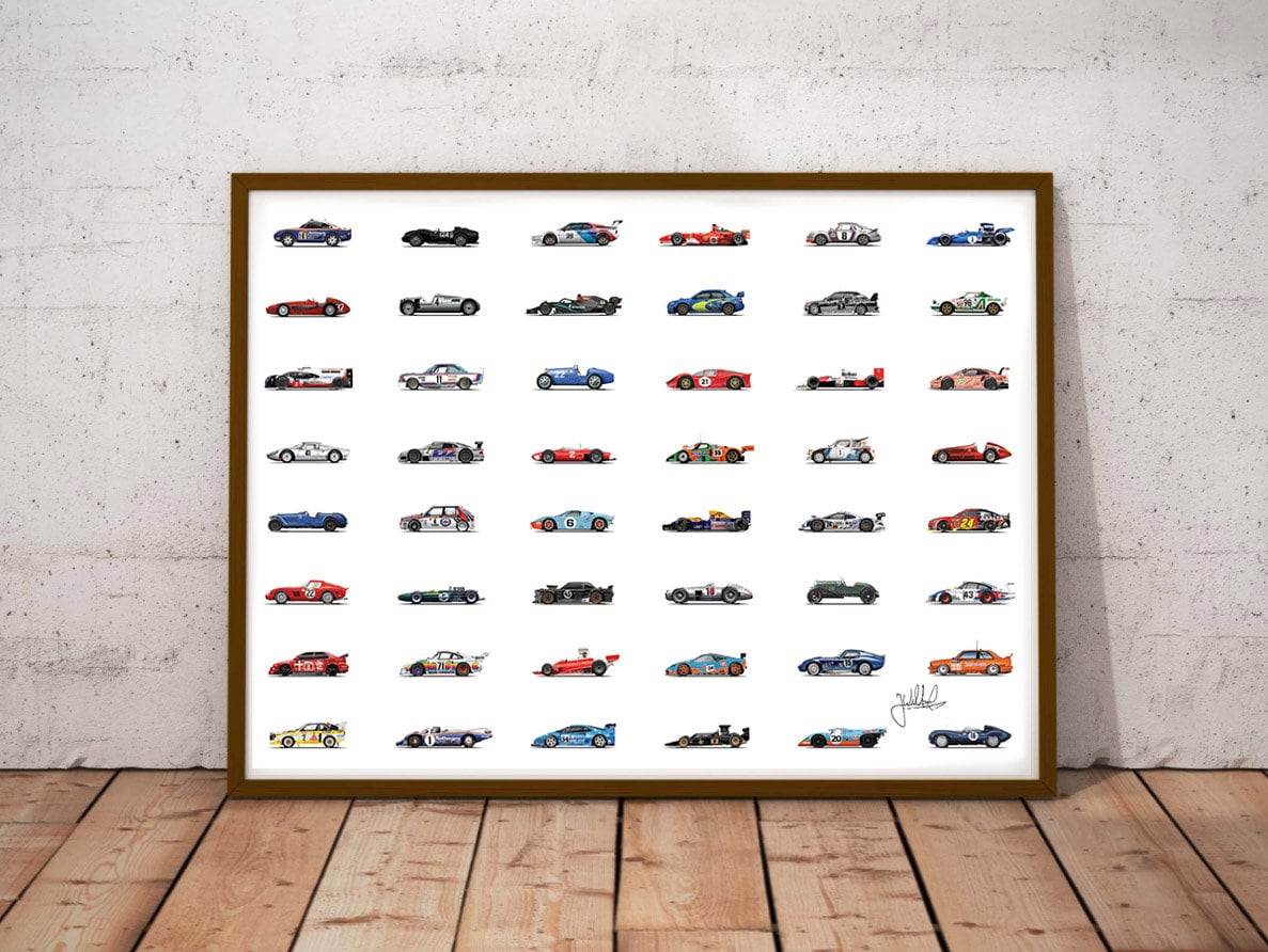 The Best Racing Cars of All-time Poster Print - Complete Collection of ...