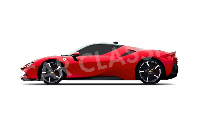 Ultimate Ferrari poster print Complete car collection of the most iconic all-time Ferrari models afbeelding 2
