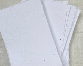 A6 Papier ensemencé - 250 gsm -Papier fait-main papier artisanale - papeterie