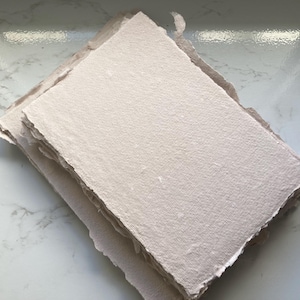 TAUPE 250 gsm B6 / A6 Handmade paper craft paper -