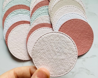 25 X circle handmade papers  -200 gsm B6 / A6 Handmade paper craft paper -
