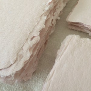 BLUSH 250 gsm A5 / B6 / A6 Handmade paper craft paper image 3